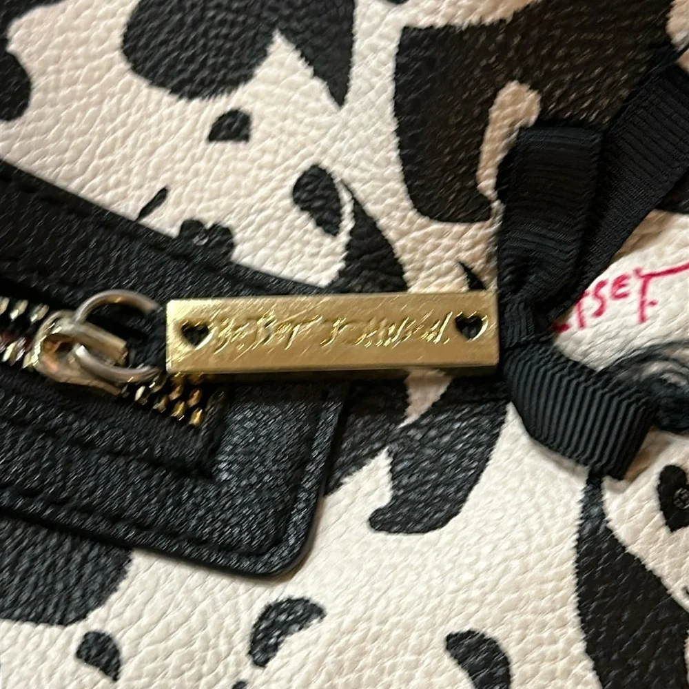 Betsey Johnson Full Size Super Cute Panda backpack, Floral Lining